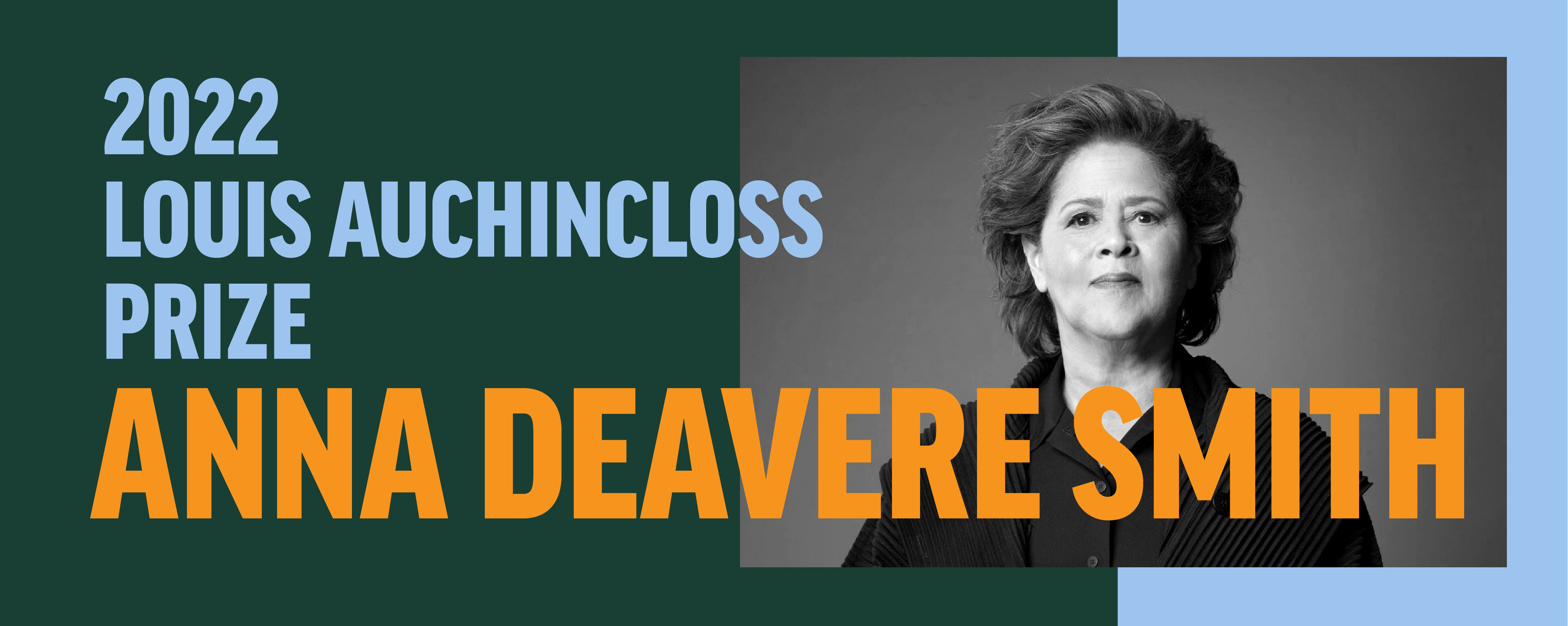 2022 Louis Auchincloss Prize Anna Deavere Smith Feature Image